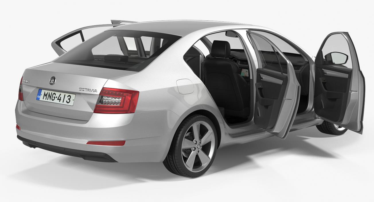 3D Skoda Octavia 2016 model