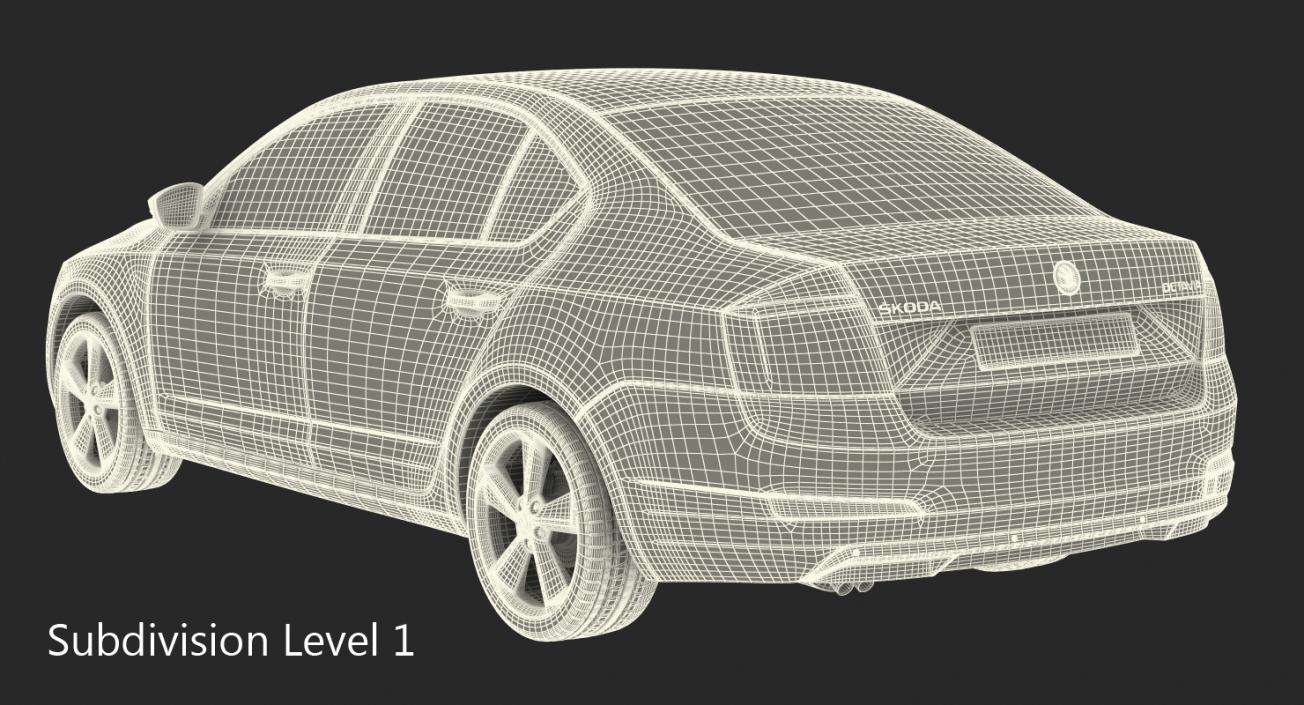 3D Skoda Octavia 2016 model