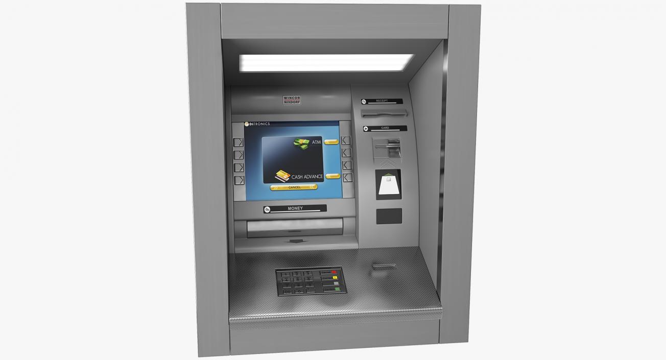 ATM Machine Wall Mounted 3D model