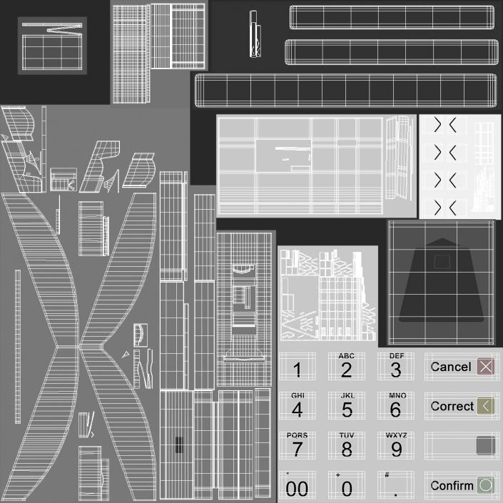 ATM Machine Wall Mounted 3D model