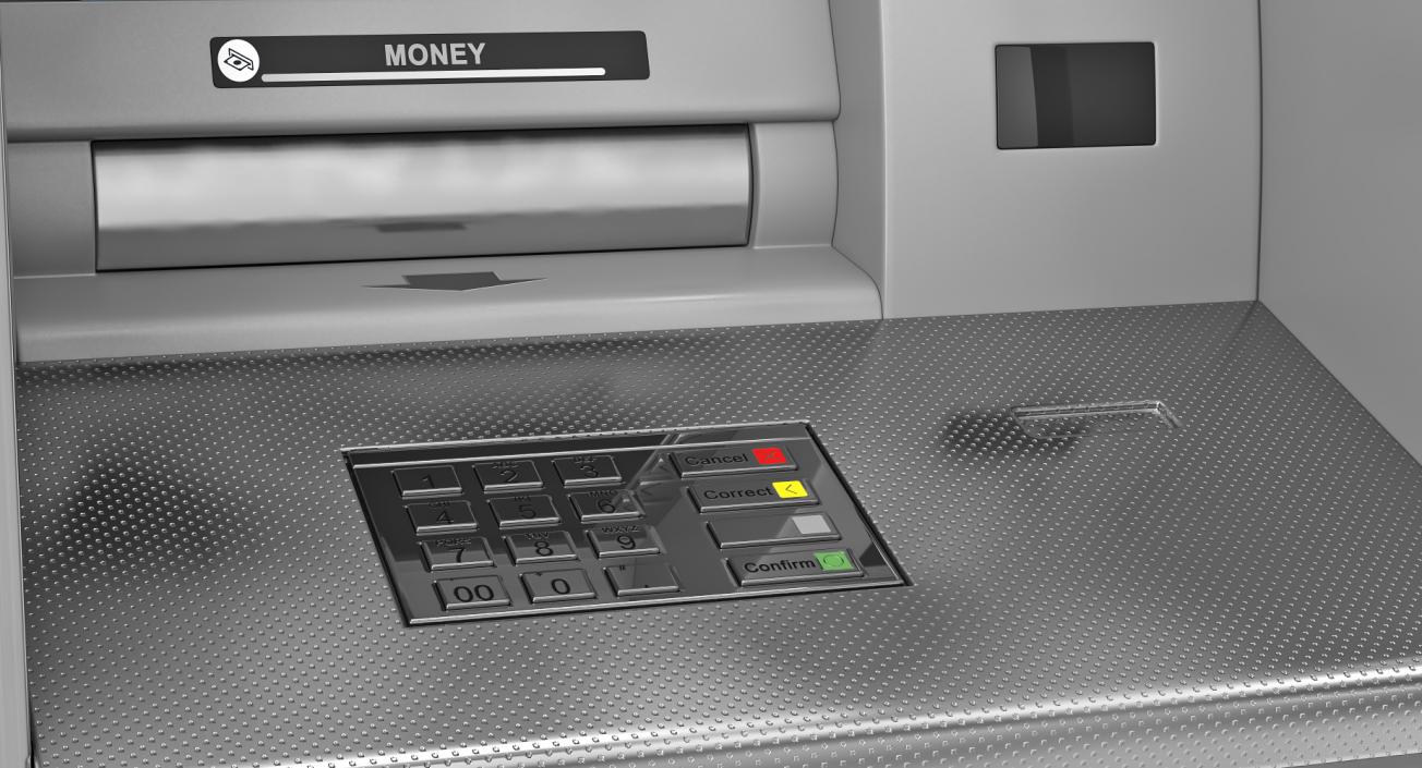 ATM Machine Wall Mounted 3D model