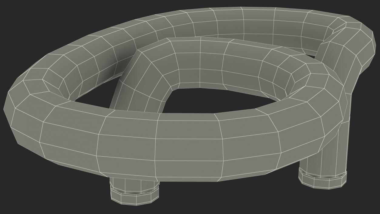 Neon Tube Light Number 6 3D model