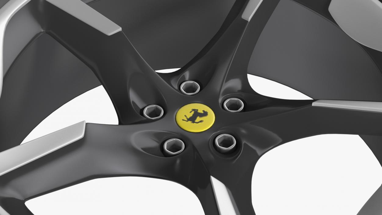 3D 2023 Ferrari Purosangue SUV Wheel model