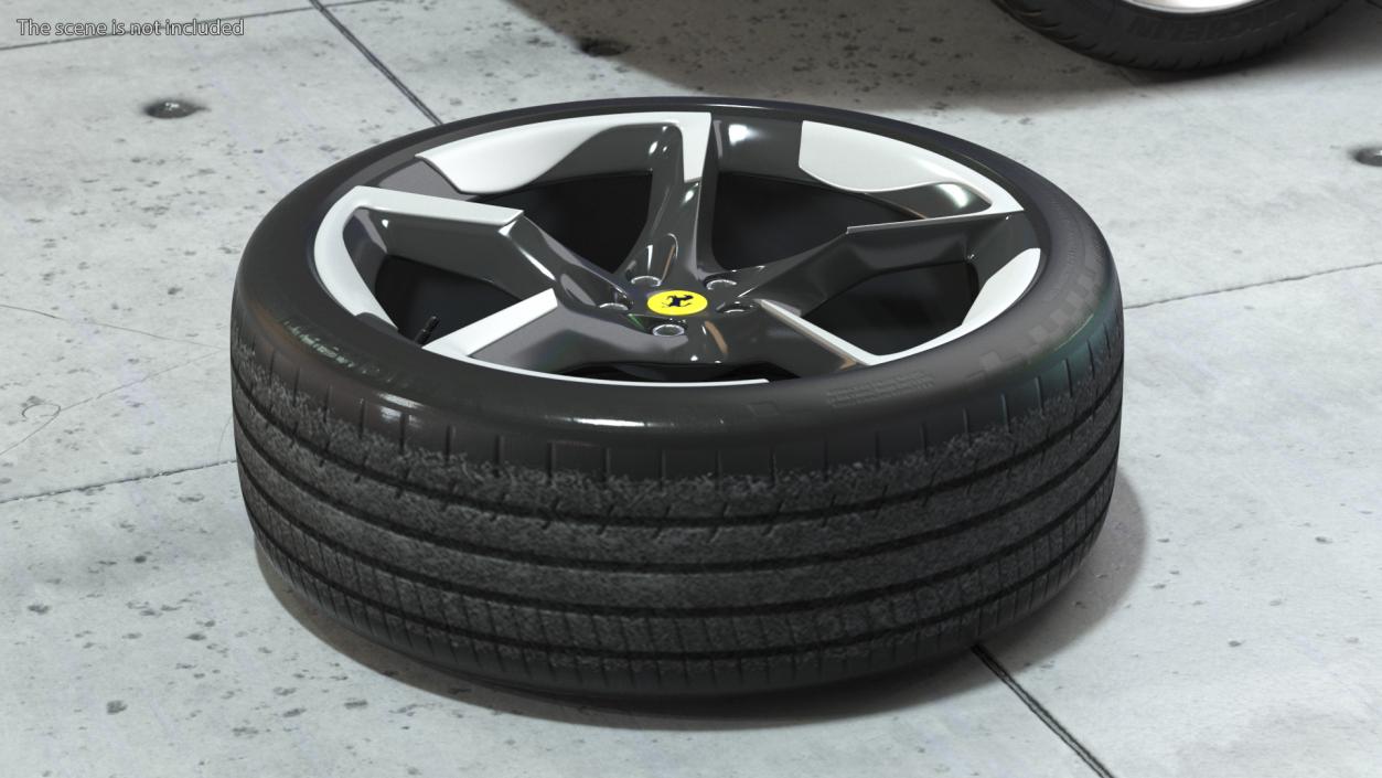 3D 2023 Ferrari Purosangue SUV Wheel model