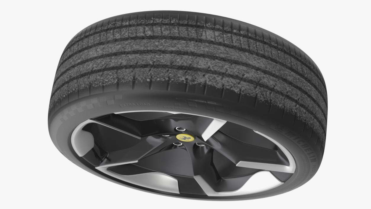 3D 2023 Ferrari Purosangue SUV Wheel model