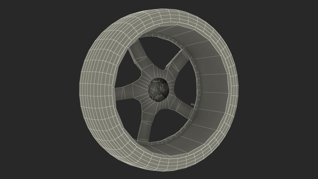 3D 2023 Ferrari Purosangue SUV Wheel model