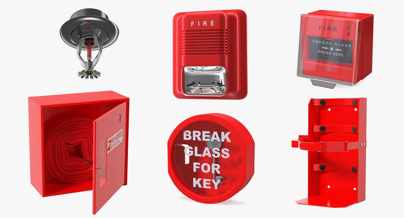 Fire Alarm Tools Collection 3 3D model