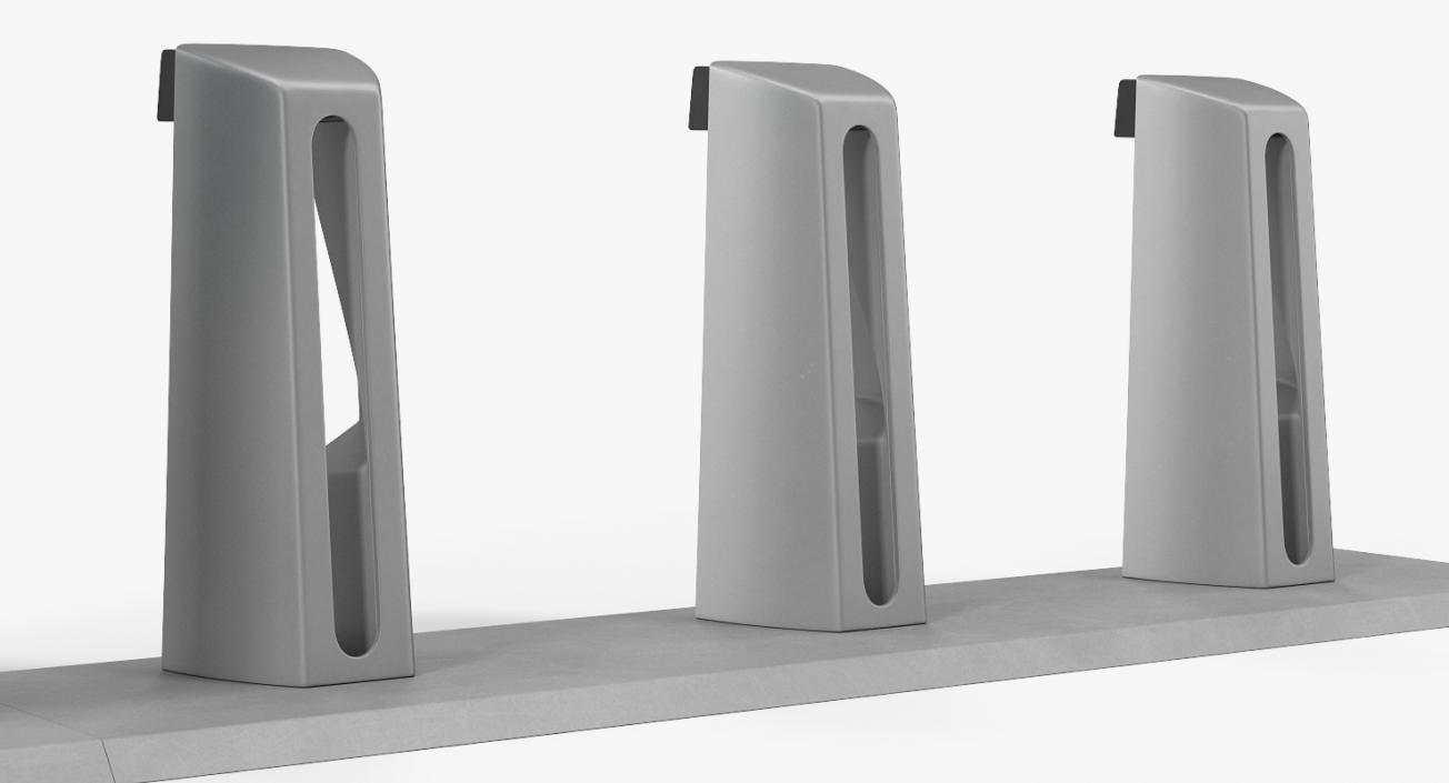 Bicycle Sharing Station Empty 3D model