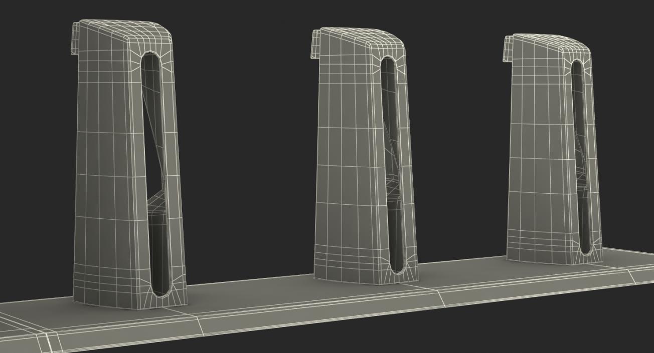 Bicycle Sharing Station Empty 3D model