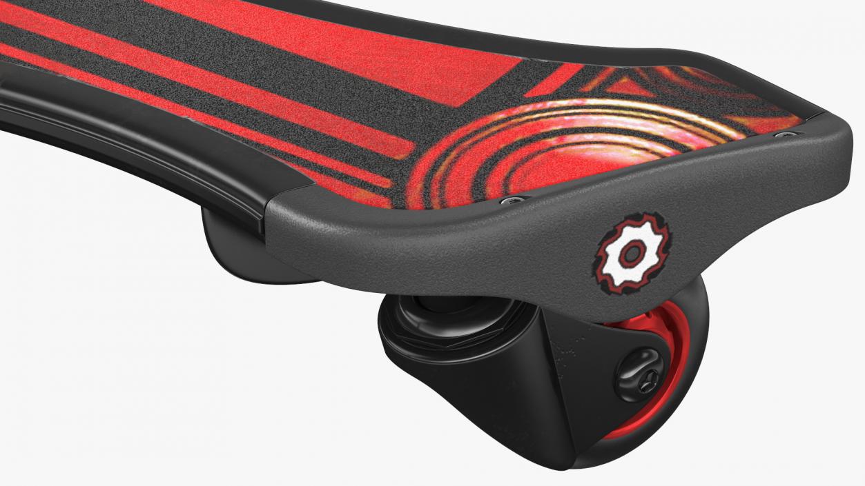 PowerWing Scooter Black Red Rigged 3D model