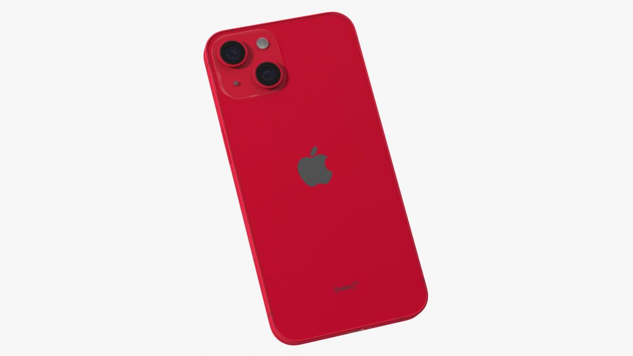 Apple iPhone 14 Red 3D model