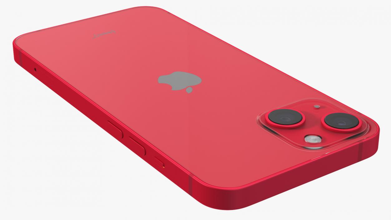 Apple iPhone 14 Red 3D model