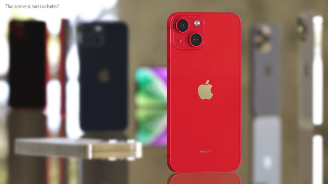 Apple iPhone 14 Red 3D model