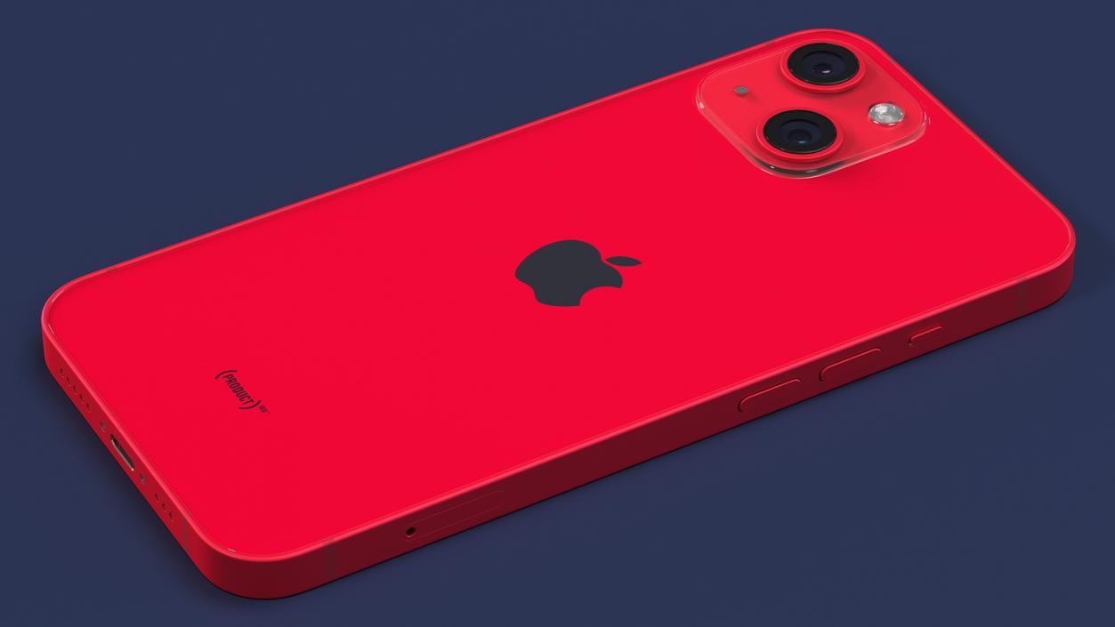 Apple iPhone 14 Red 3D model