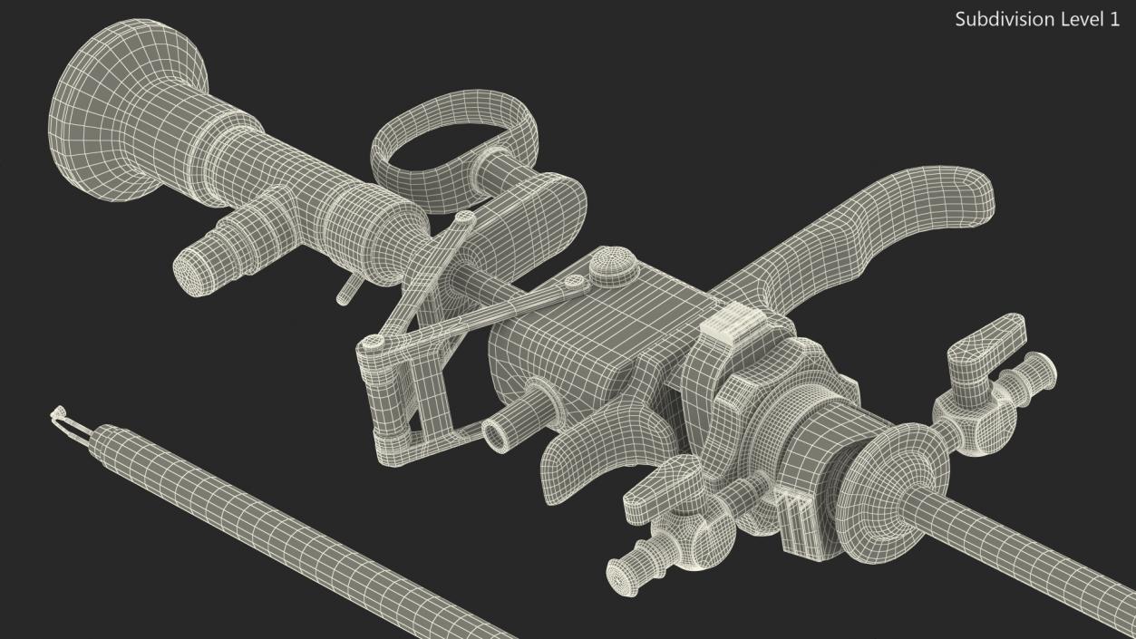 3D Resectoscope with Bipolar Conical Electrode model