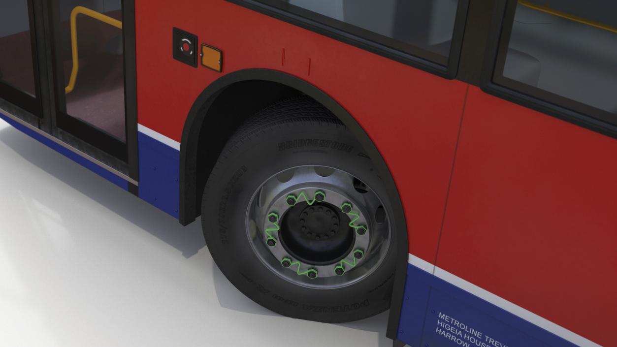 London Double Decker Bus Enviro 400 Rigged 3D