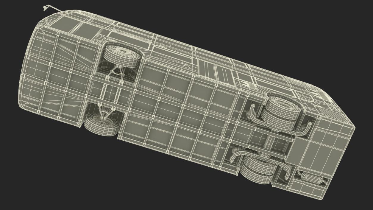 London Double Decker Bus Enviro 400 Rigged 3D