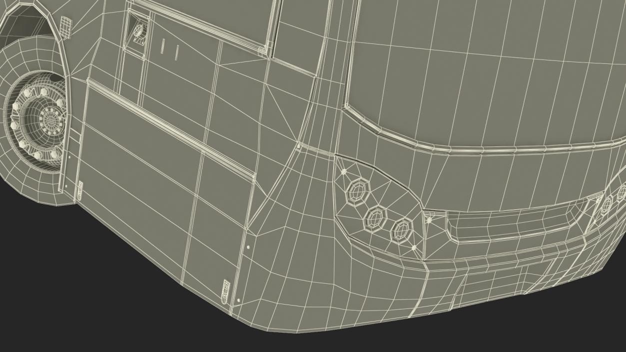 London Double Decker Bus Enviro 400 Rigged 3D