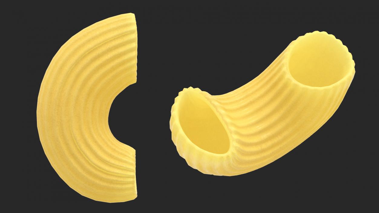 Dry Uncooked Pasta Set 3D