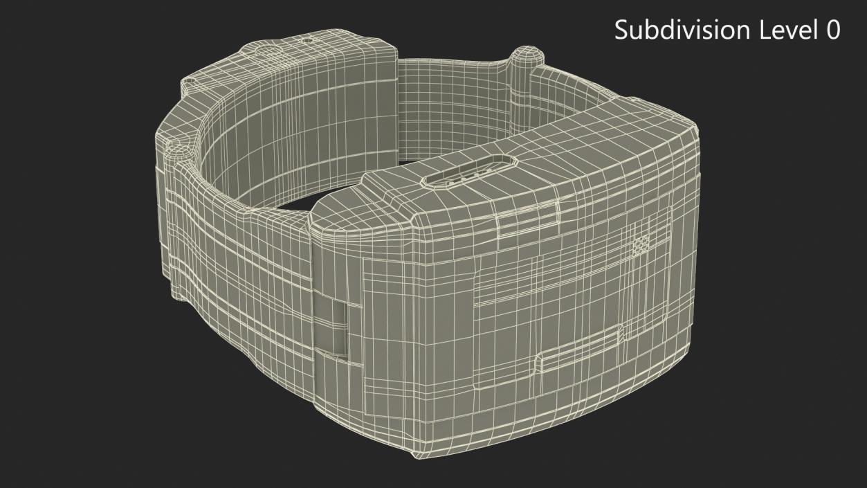 3D model Gps Bracelet Offender Tracking