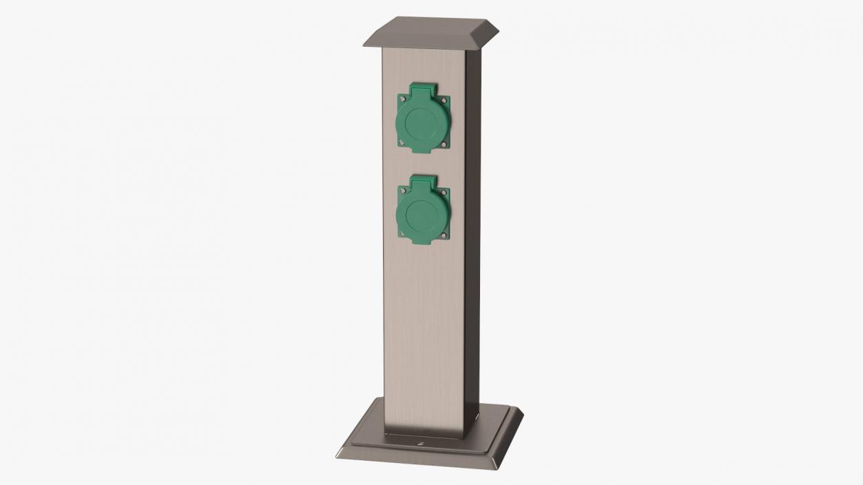 Garden Energy Column with 4 Socket(1) 3D