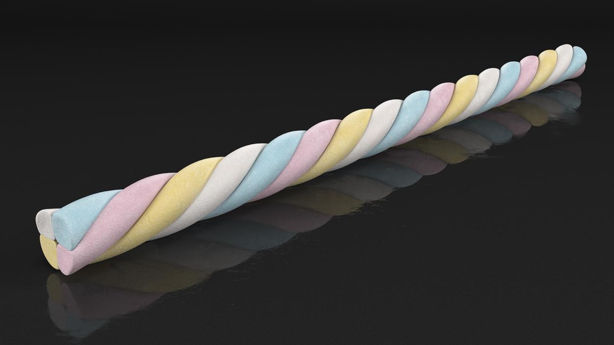 3D Marshmallow Candy Twist model