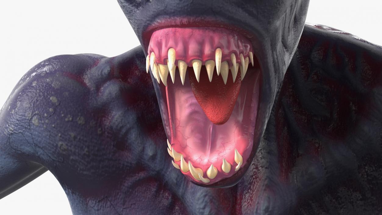 Scary Creature Bust 3D model