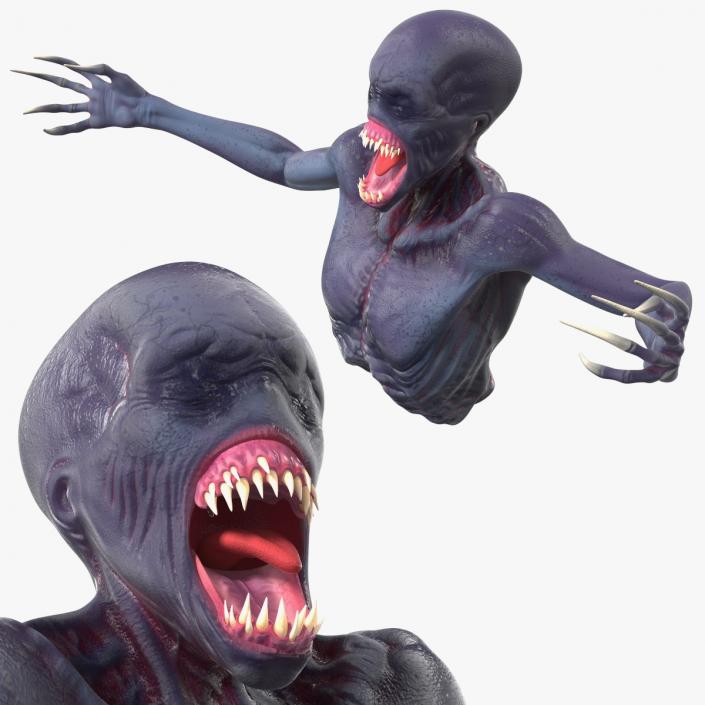 Scary Creature Bust 3D model