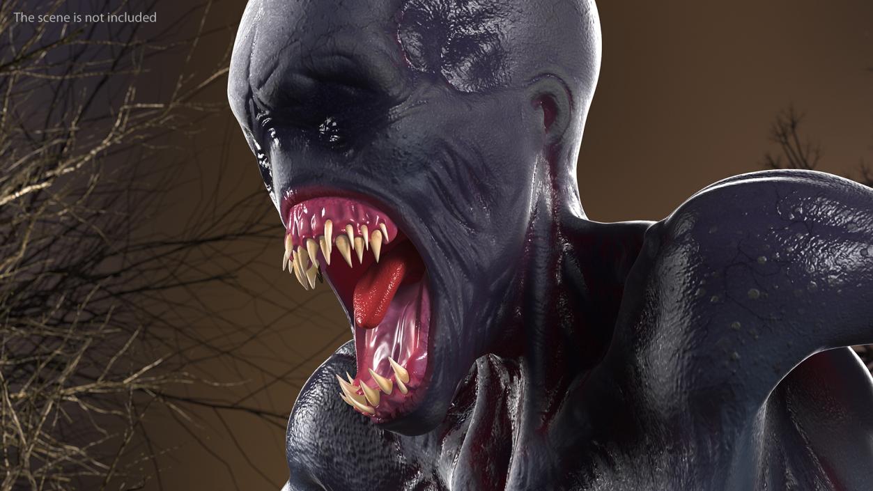 Scary Creature Bust 3D model