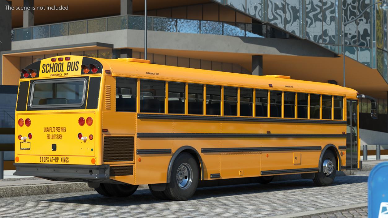 3D Transit School Bus model