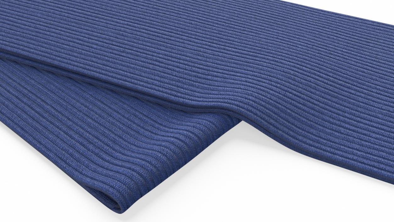 Folded Blue Scarf 3D