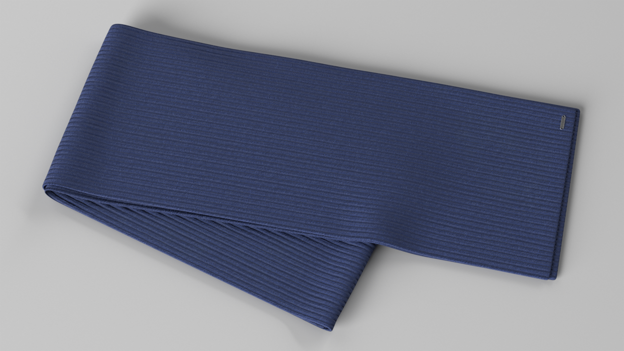 Folded Blue Scarf 3D