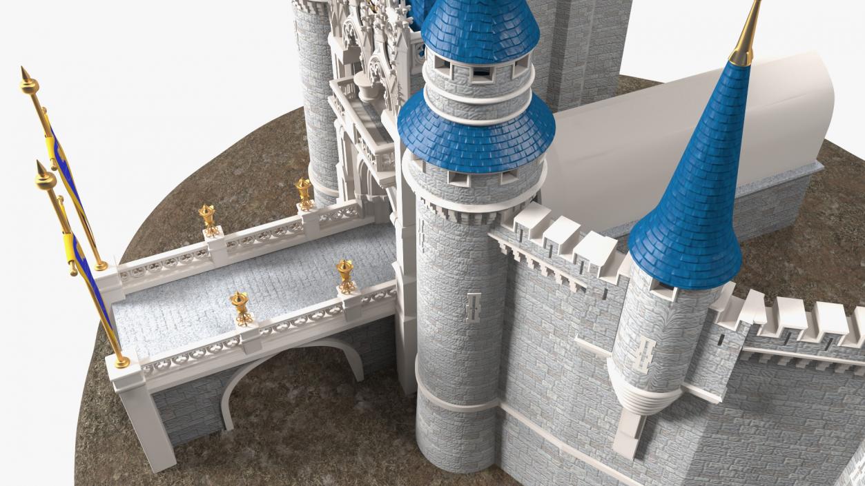 Rock Island with Castle Entrance 3D