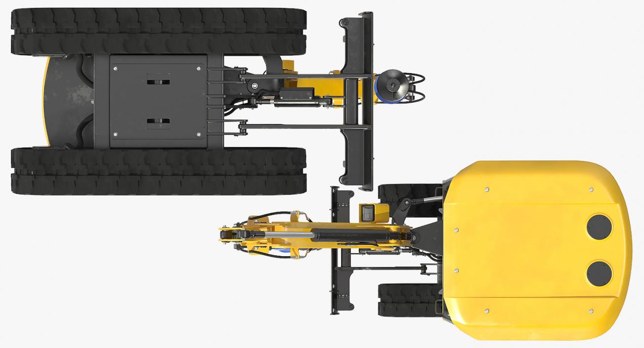 3D Mini Excavator JCB Rigged 3D Models Collection