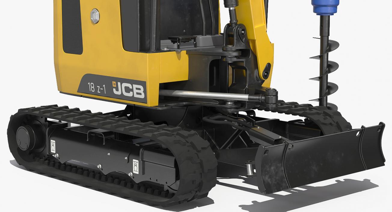 3D Mini Excavator JCB Rigged 3D Models Collection