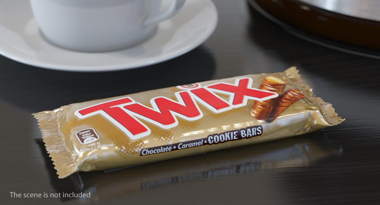 3D Twix Chocolate Bar model