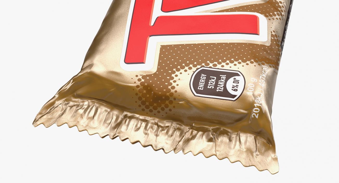 3D Twix Chocolate Bar model