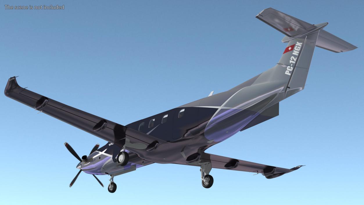 Pilatus PC12 NGX Simple Interior 3D