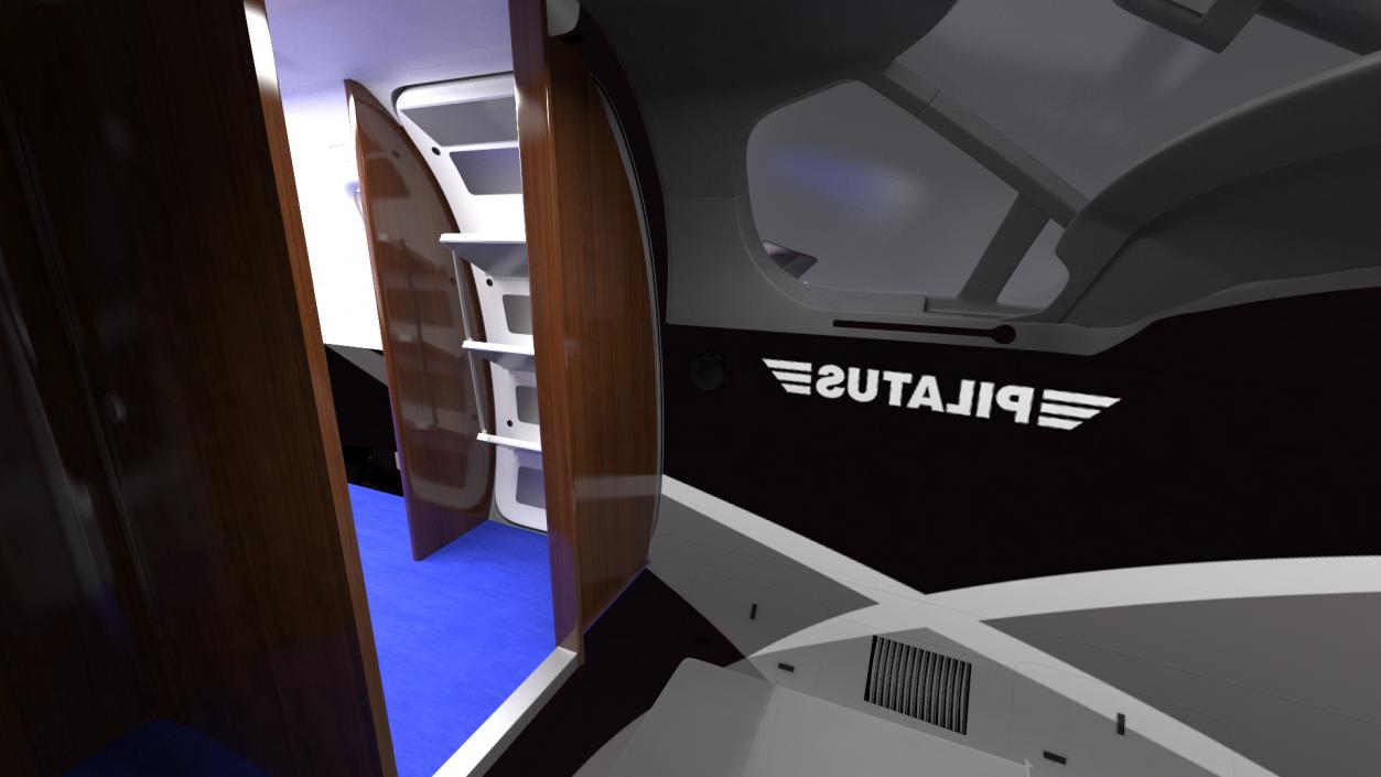 Pilatus PC12 NGX Simple Interior 3D