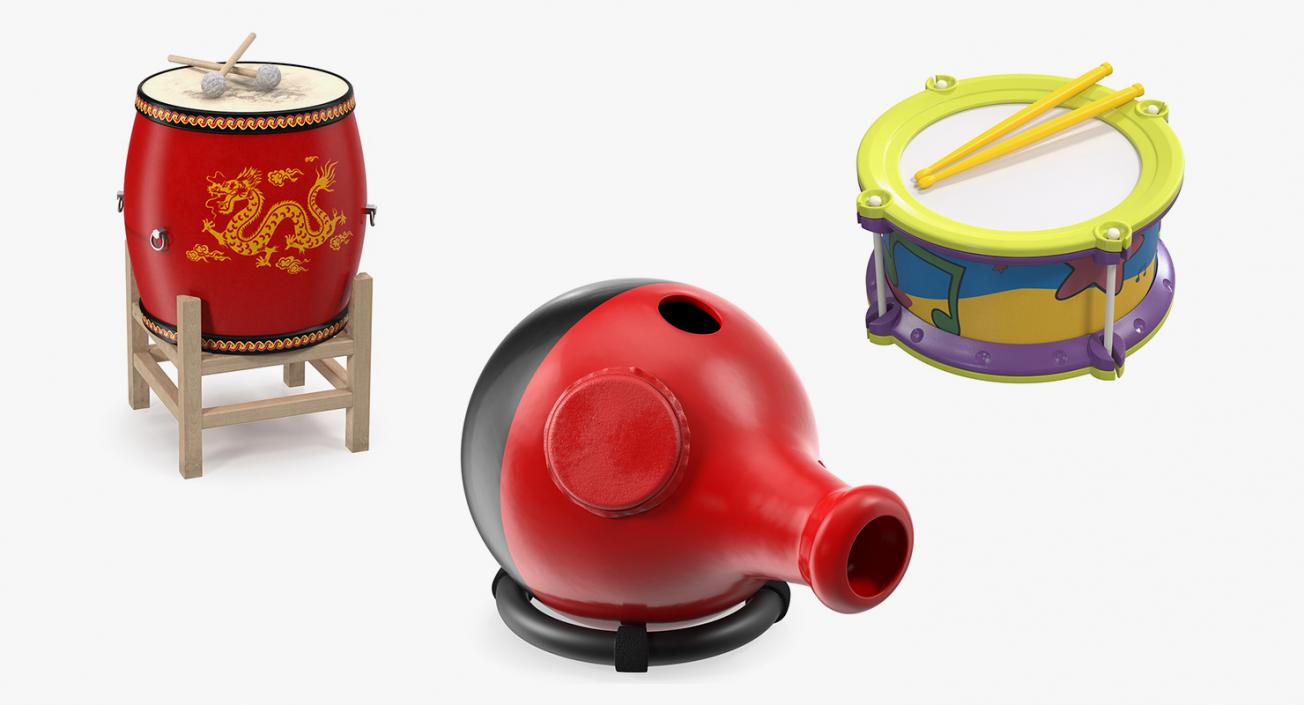 3D Drums Collection 2 model