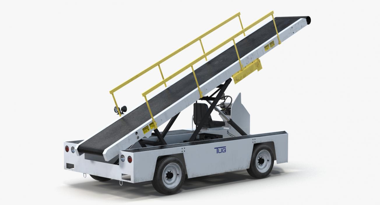 3D Airport Conveyor Belt Loader TUG 660