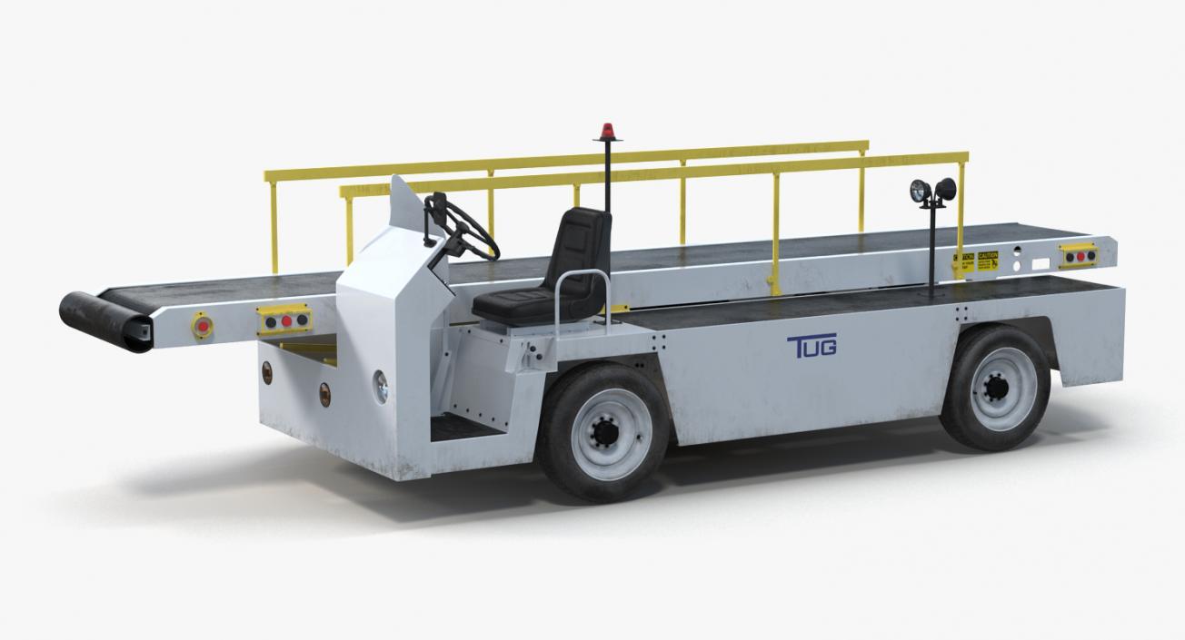 3D Airport Conveyor Belt Loader TUG 660