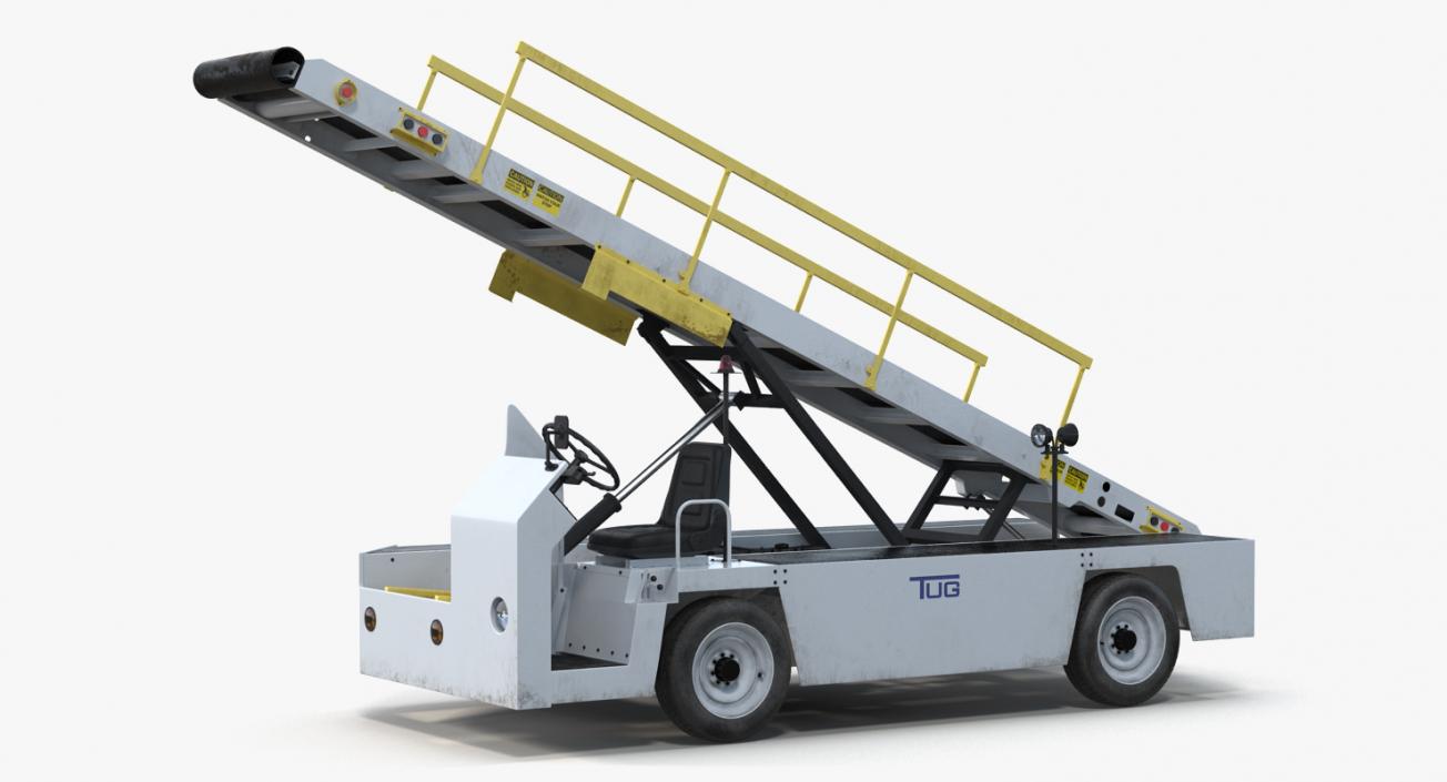 3D Airport Conveyor Belt Loader TUG 660