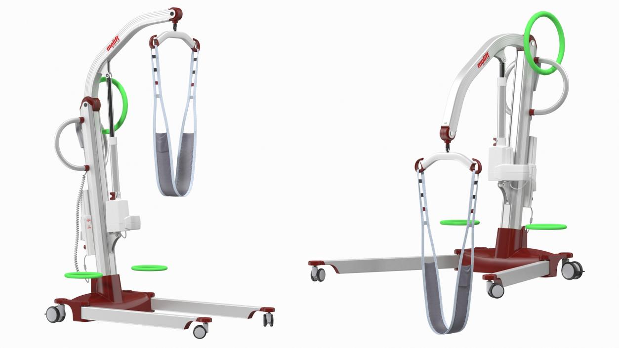 Patient Lift Molift Mover 205 with FlexiStrap Rigged 3D