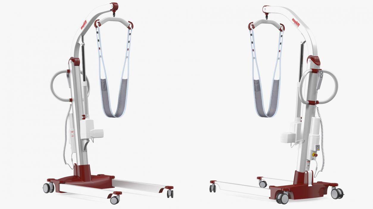 Patient Lift Molift Mover 205 with FlexiStrap Rigged 3D