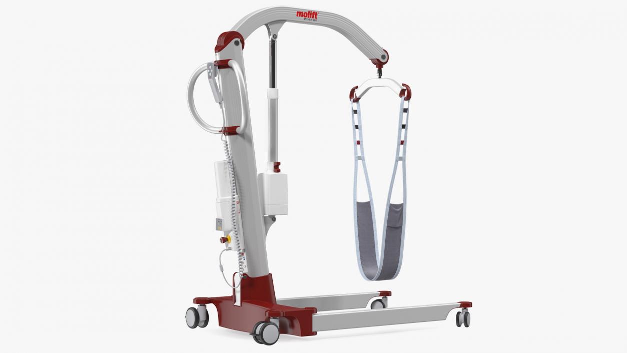 Patient Lift Molift Mover 205 with FlexiStrap Rigged 3D