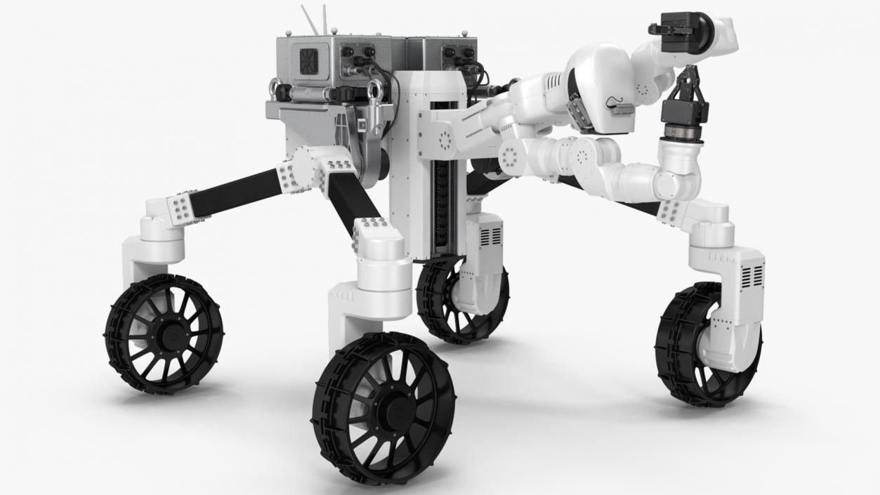 3D model Lunar Robotic Rover Rigged for Cinema 4D