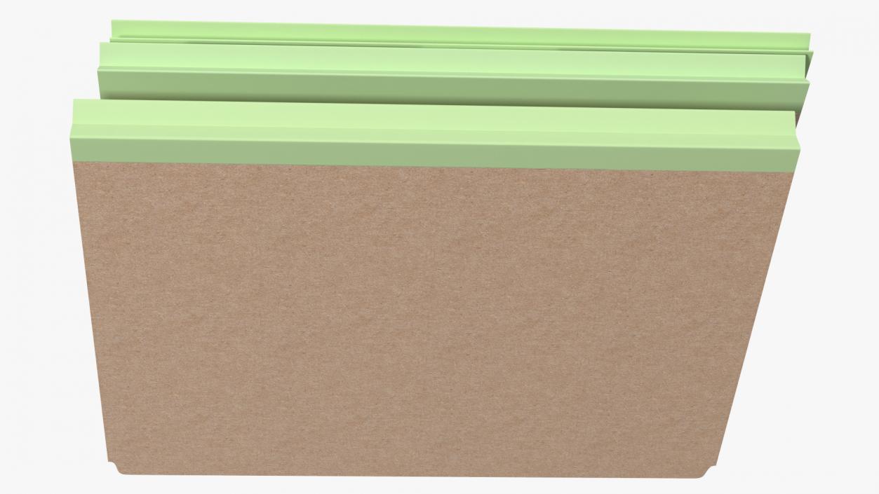 Brown Cardboard File Folder 3D