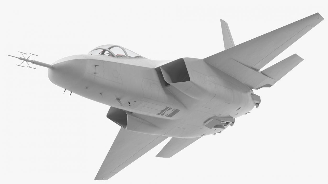 3D Mitsubishi X2 Shinshin Aircraft Flight model