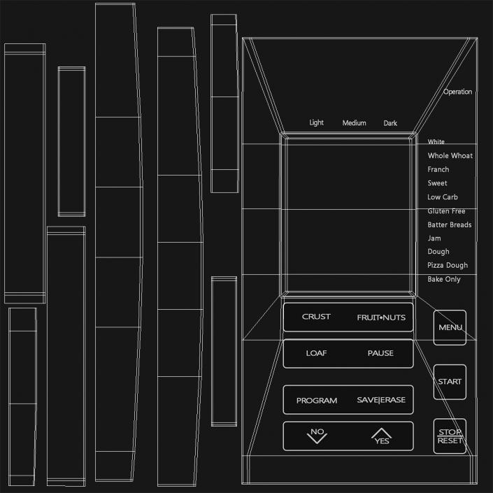 Professional Bread Maker 3D model